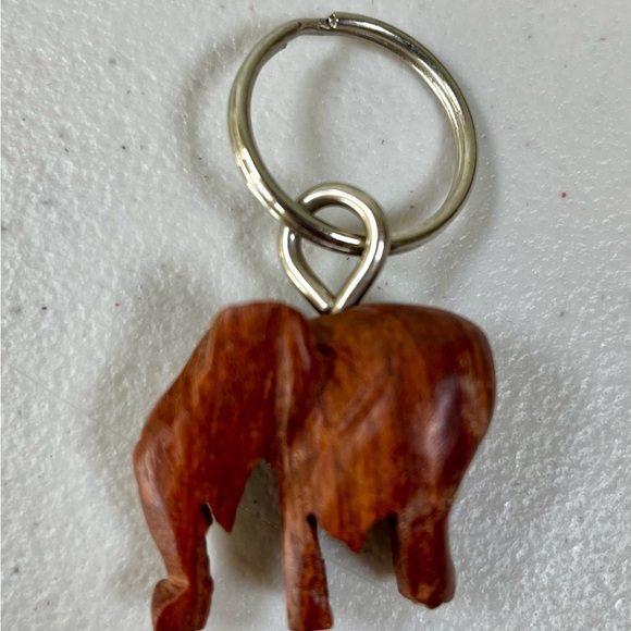 Artisan Wooden Elephant Keychains from Burkina Faso - Picture 4 of 10